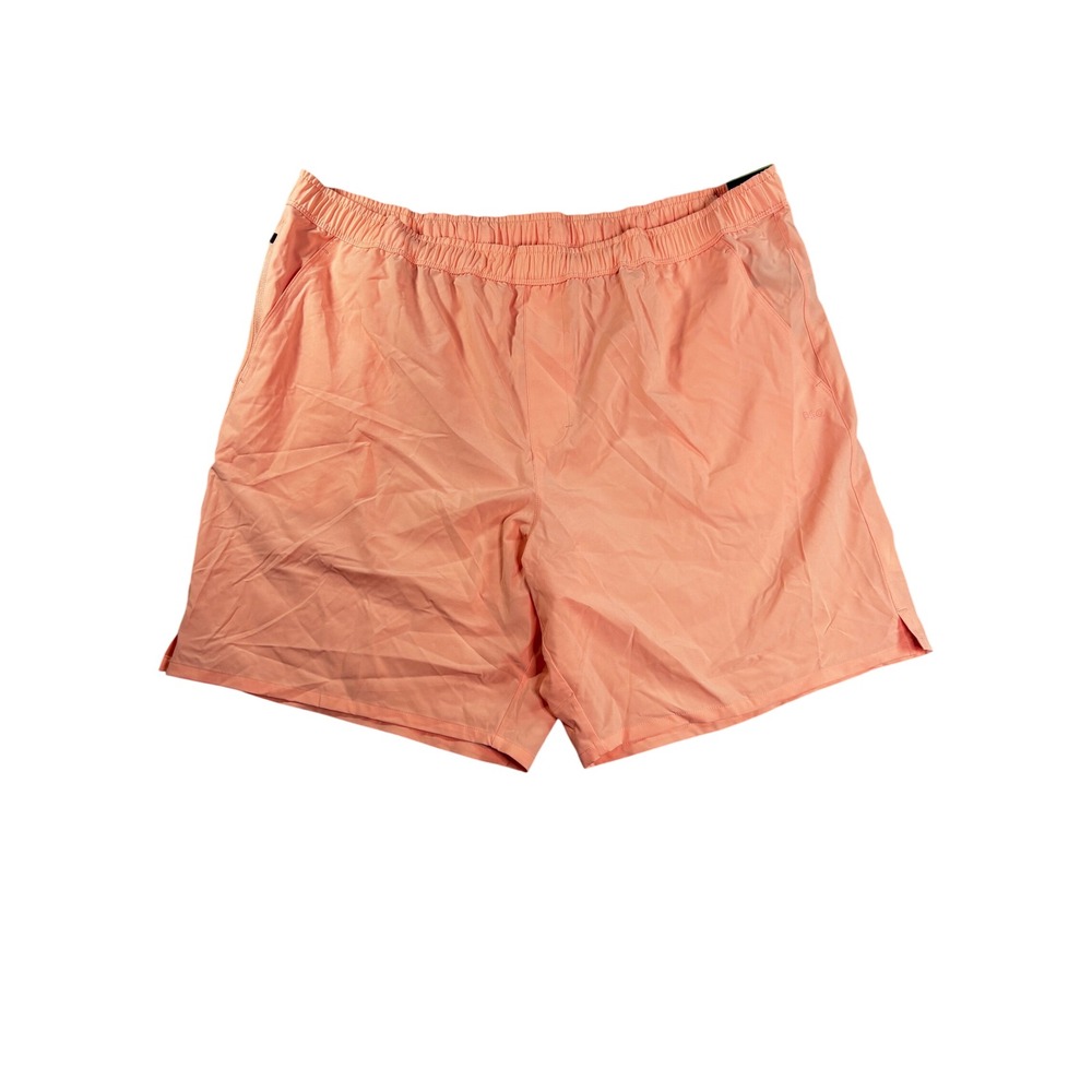 DSG Mens Agility 2-in-1 Shorts Peach Coral 5 Inch Inseam XXL New With Tags